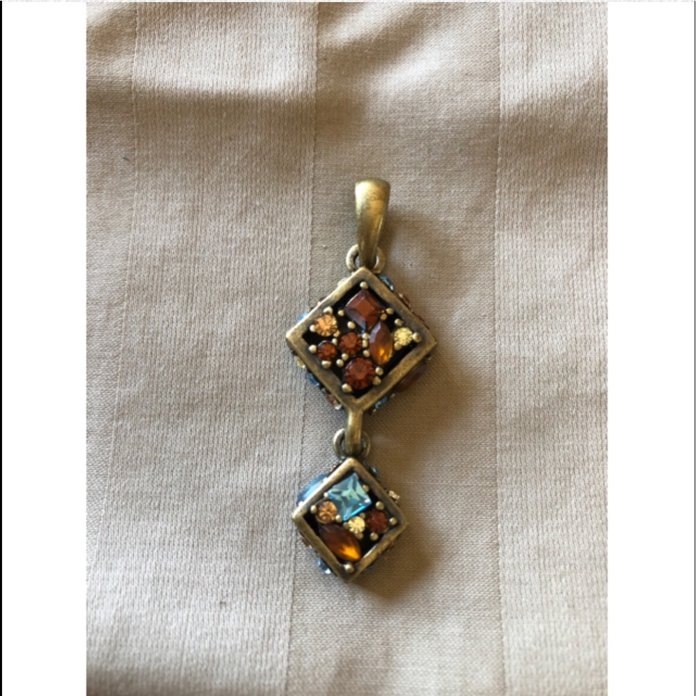 Lia Sophia Burnished Gold Necklace Pendant